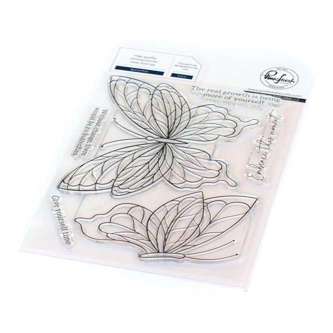 Pinkfresh - Butterflies Stamp