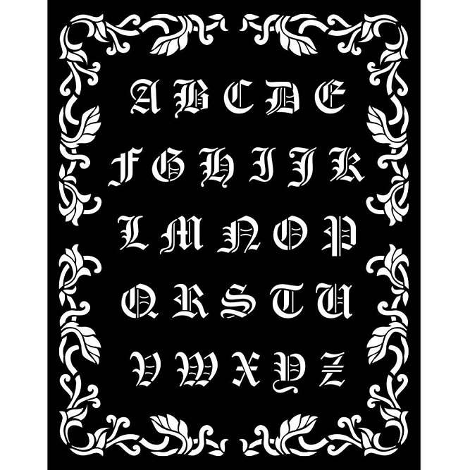 Stamperia - Alphabet Stencil