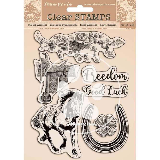 Stamperia Acrylic stamp 14x18 - Romantic Horses