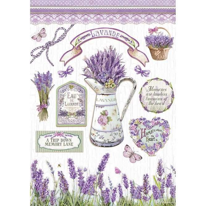 Stamperia Rice Paper - Lavender