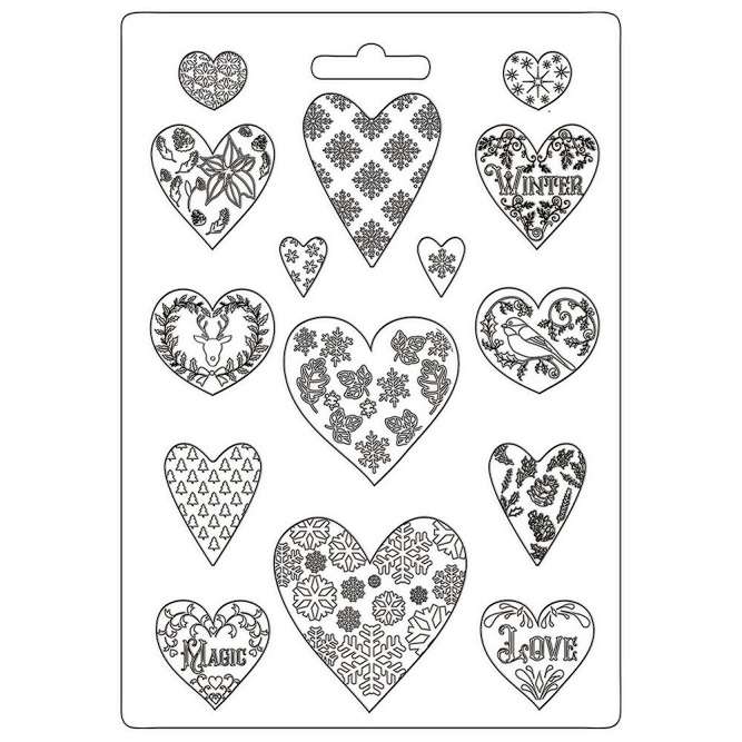 Stamperia Soft Mould - Hearts