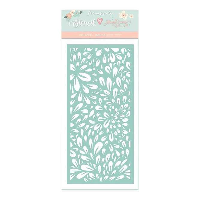 Stamperia Thick stencil 12X25 - Flowers