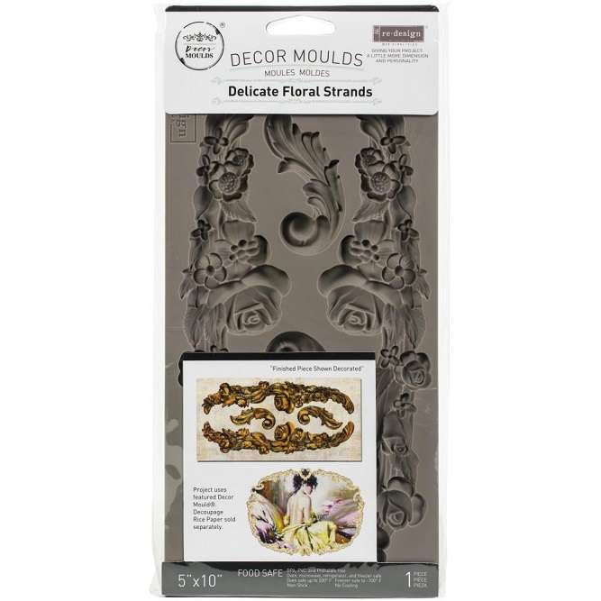 Prima - Decor Mould - Delicate Floral Strands