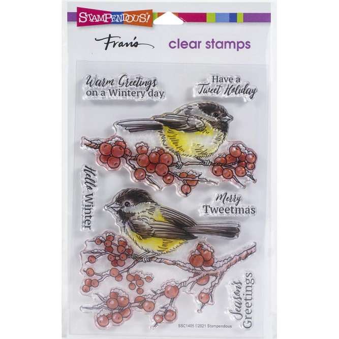 Stampendous - Chickadee Holiday