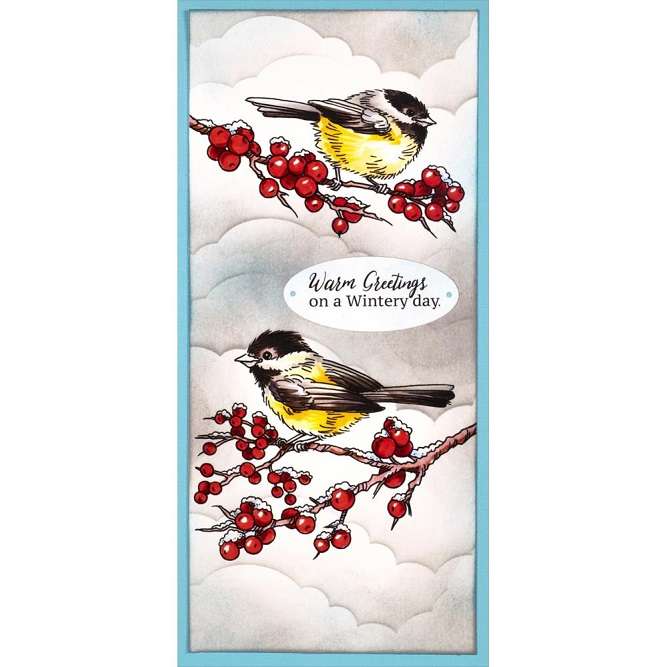 Stampendous - Chickadee Holiday