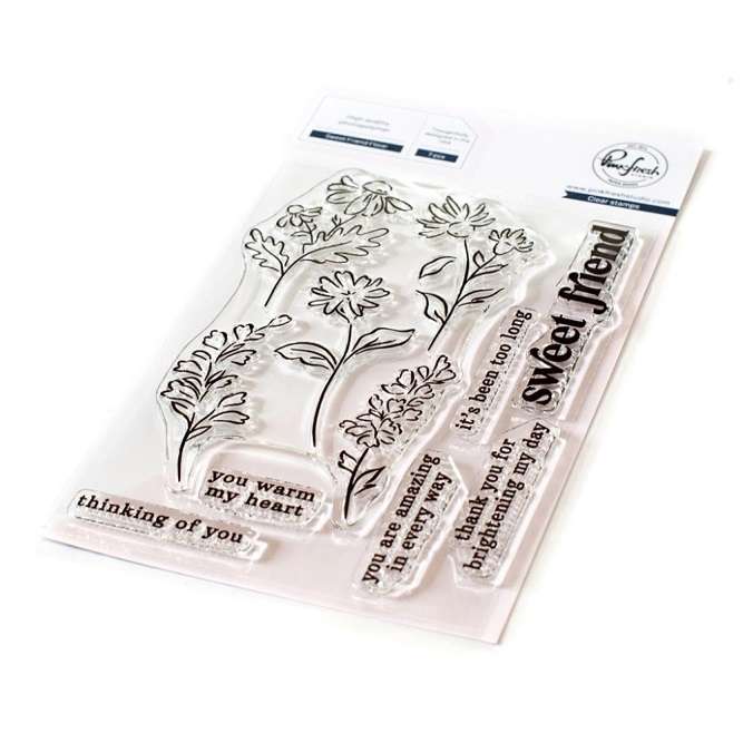 Pinkfresh - Sweet Friend Floral Stamp
