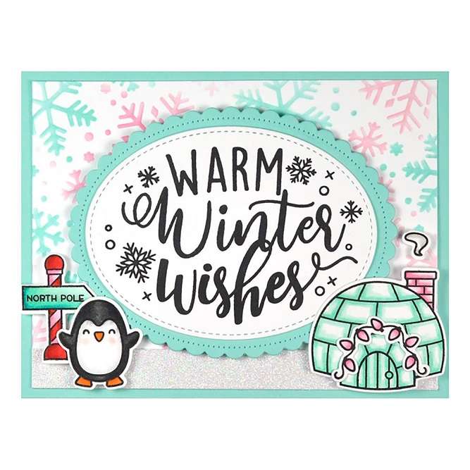 Lawn Fawn - Giant Holiday Messages Stamp