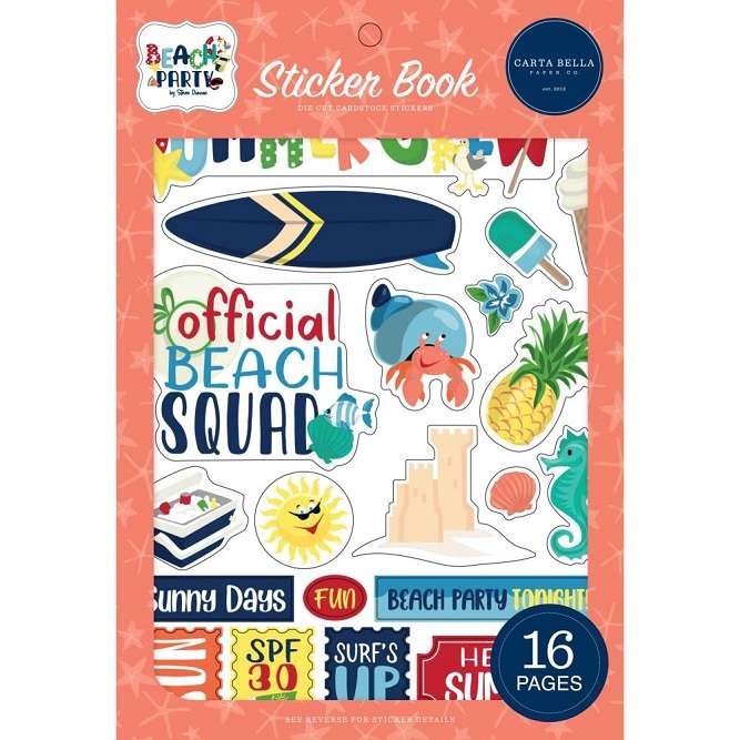 Carta Bella - Beach Party Sticker Book