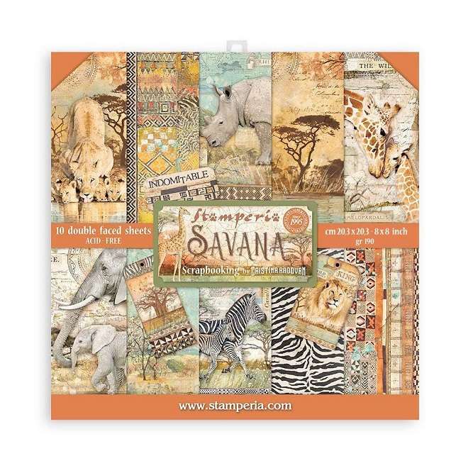 Stamperia - Savana 8"X8"