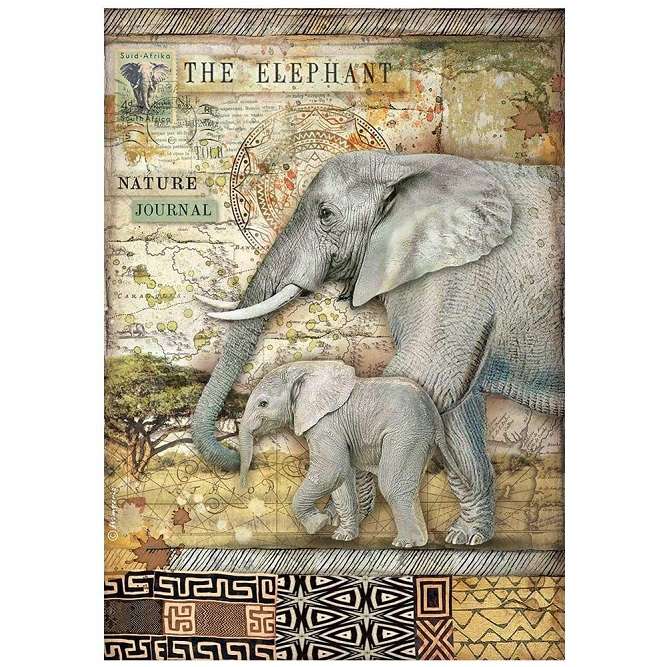 Stamperia Rice Paper - The Elephant