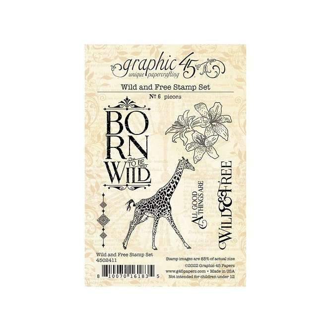 Graphic45 - Wild & Free Stamp
