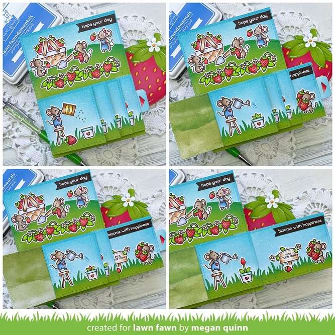 Lawn Fawn - Garden Before 'n Afters Stamps