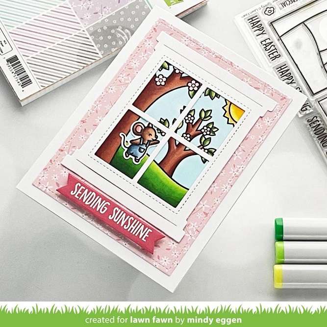 Lawn Fawn - Window Scene: Spring
