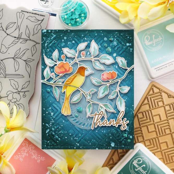 Pinkfresh - Songbirds On Branches Stamp