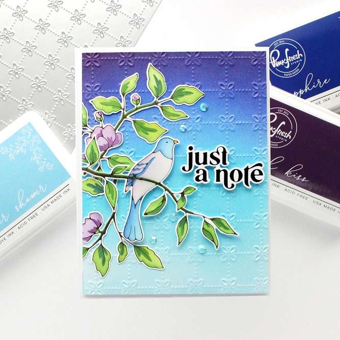 Pinkfresh - Songbirds On Branches Stamp