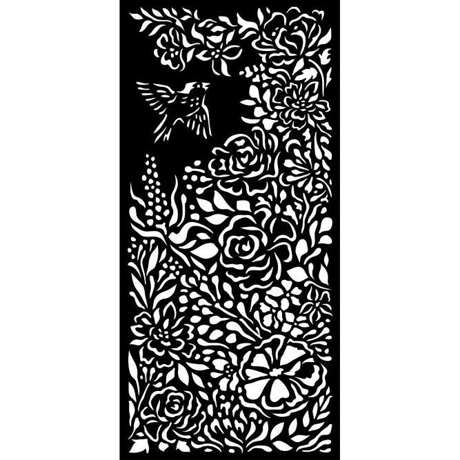Stamperia Thick stencil 12X25 - Garden Of Promises