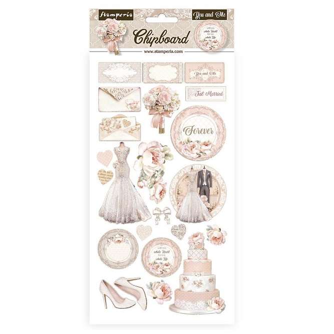 Stamperia - You And Me Chipboard
