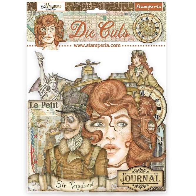 Stamperia - Sir Vagabond Aviator Die-Cuts