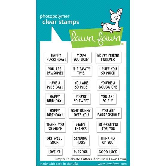 Lawn Fawn - Simply Celebrate Critters Add-On