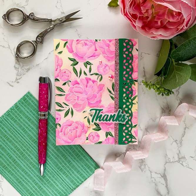 Pinkfresh - Peony Print Stamp