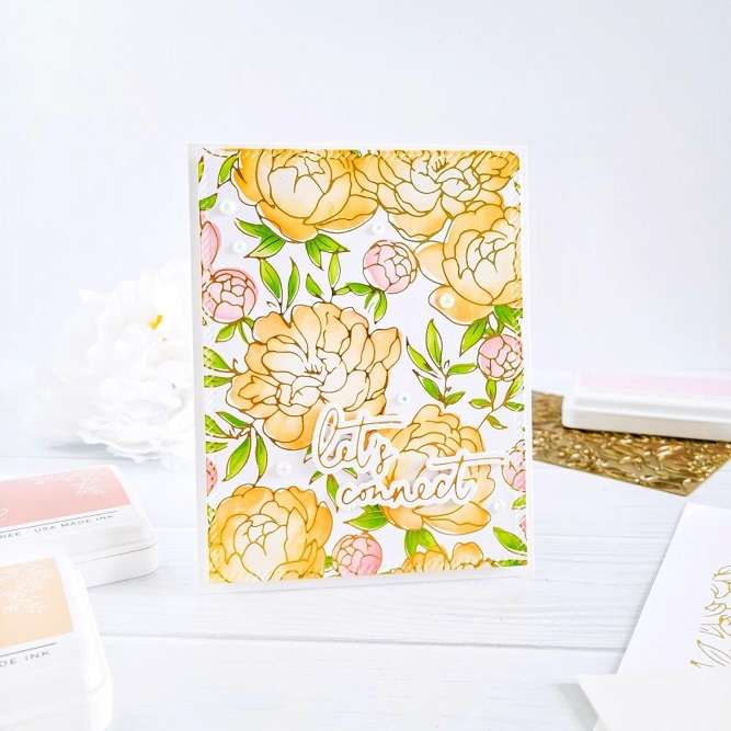 Pinkfresh - Peony Print Stamp