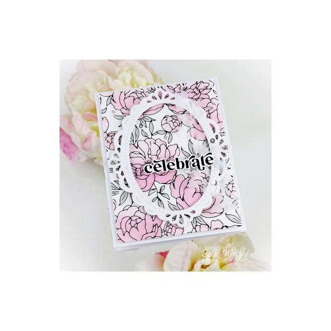 Pinkfresh - Peony Print Stamp