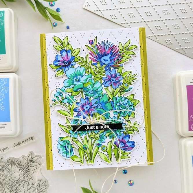 Pinkfresh - Painted Daisies Stamp