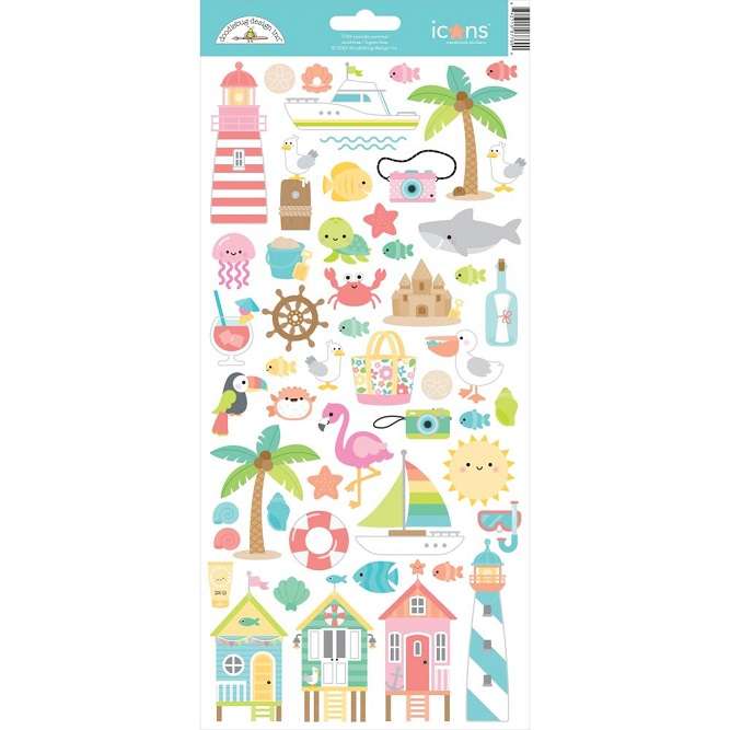 Doodlebug - Seaside Summer Stickers