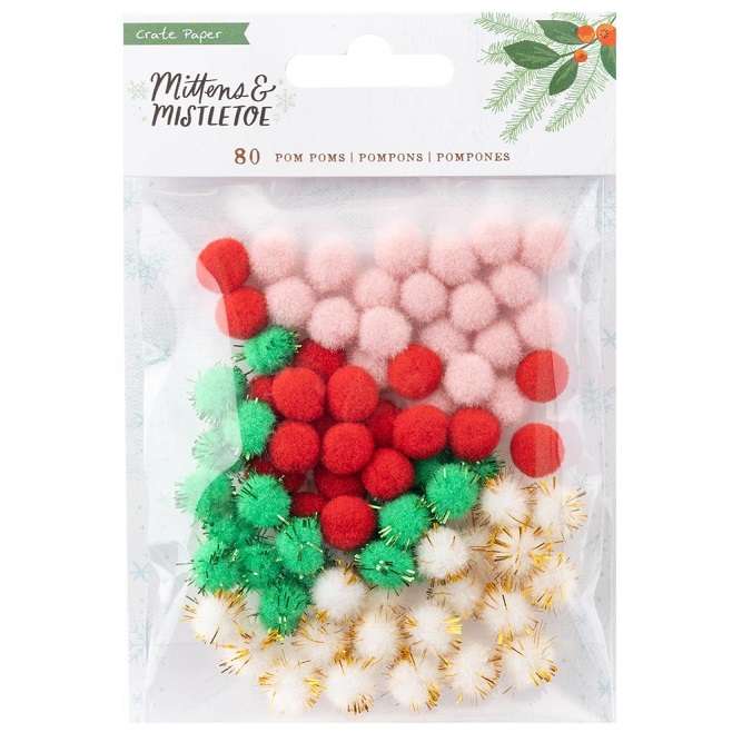 AC - Mittens & Mistletoe Pom Poms