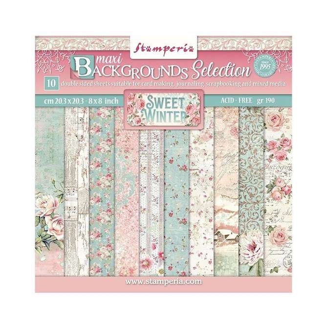 Stamperia - Sweet Winter Print 8"X8"