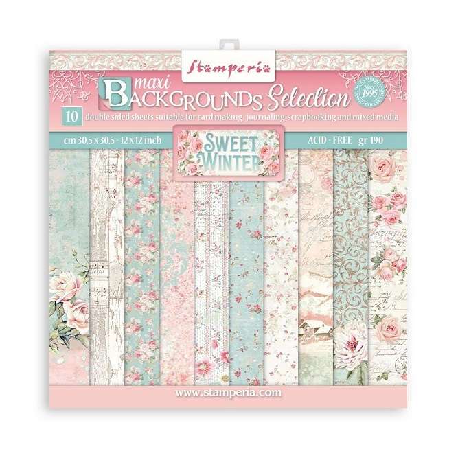 Stamperia - Sweet Winter Backgrounds