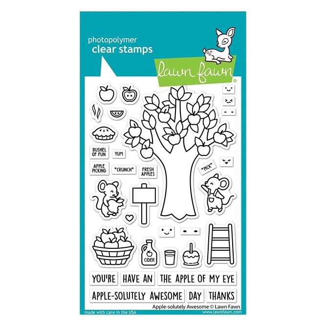 Lawn Fawn - Apple-Solutely Awesome