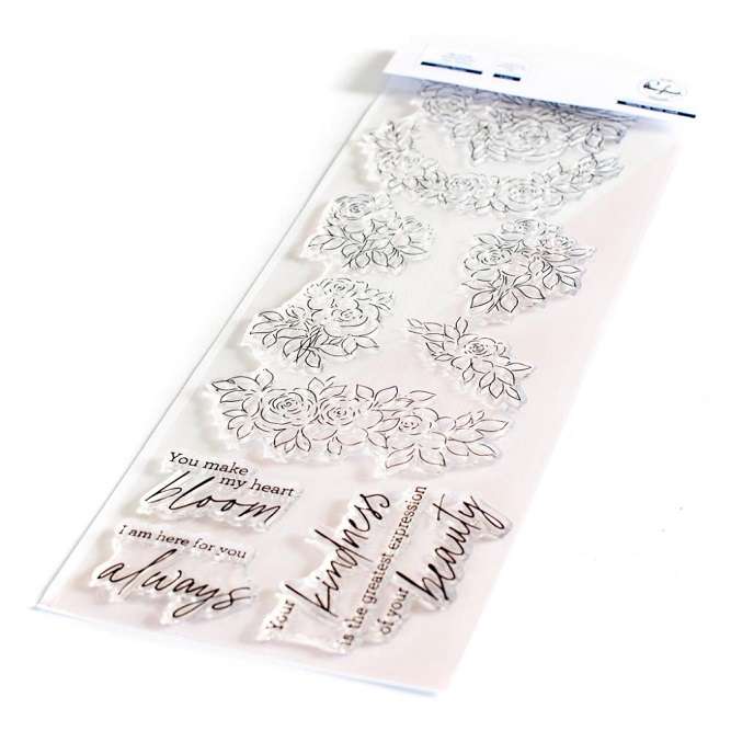 Pinkfresh - Indigo Roses Stamp