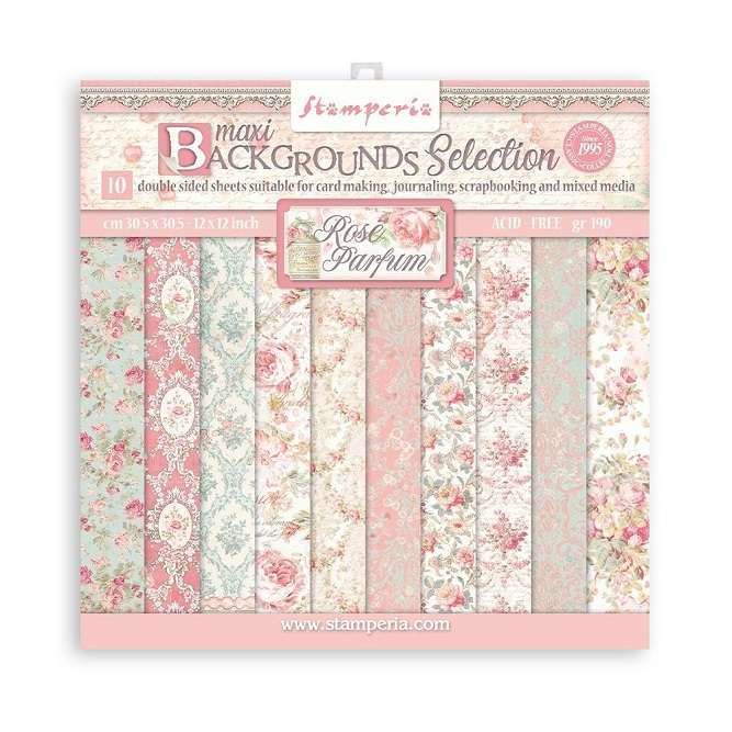 Stamperia - Rose Parfum Backgrounds