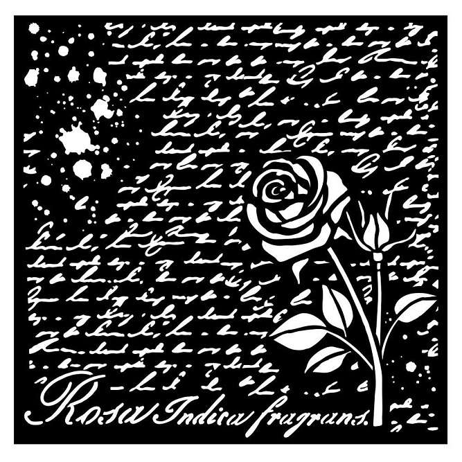 Stamperia - Rose Parfum Manuscript