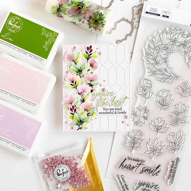 Pinkfresh - Enchanting Flora Stamp