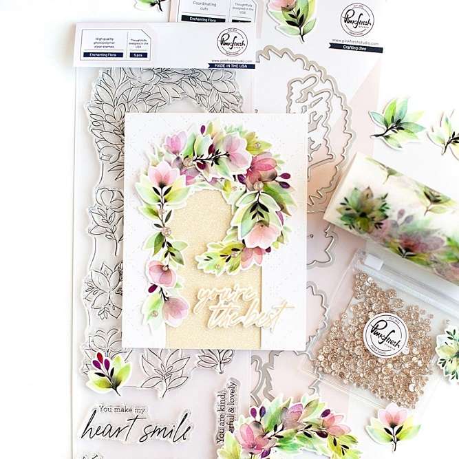 Pinkfresh - Enchanting Flora Stamp