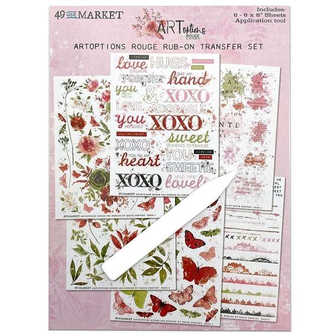 49 & Market - Rouge Rub-Ons 6"X8"