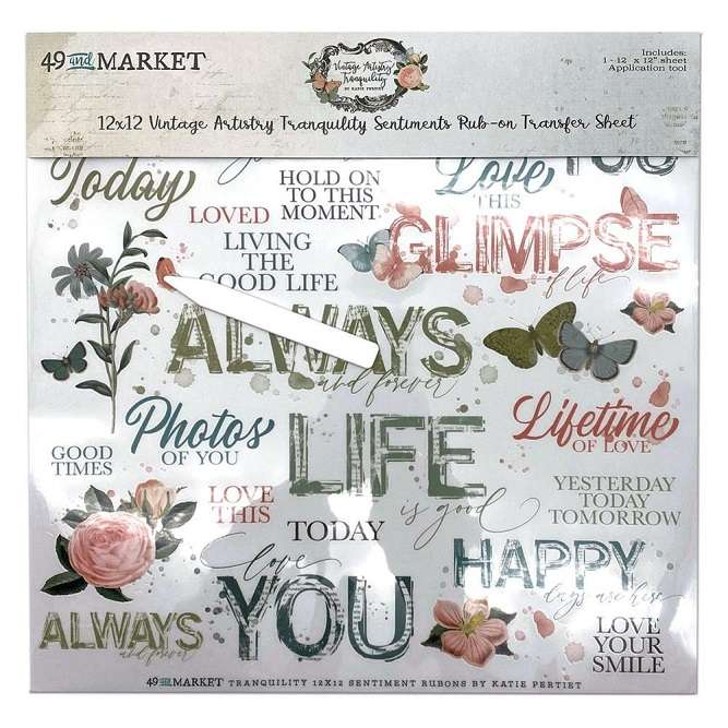49 & Market - Tranquility Sentiments Rub-Ons