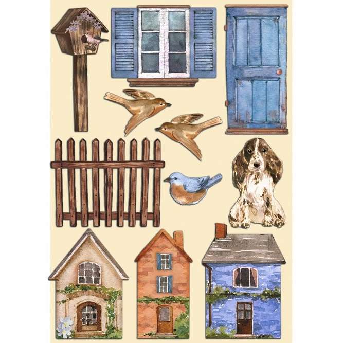 Stamperia Wooden Shapes - Houses