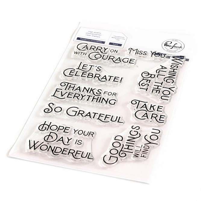 Pinkfresh - Wonderful Sentiments Stamp