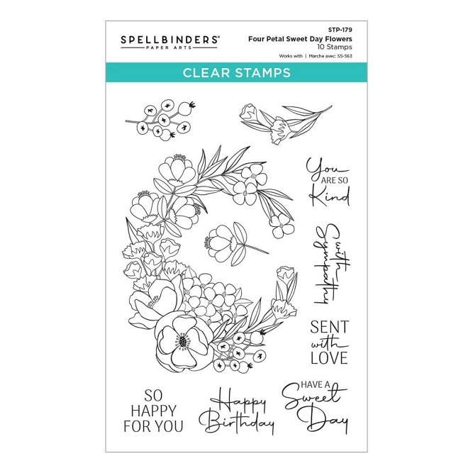 Spellbinders - Four Petal Sweet Day Flowers