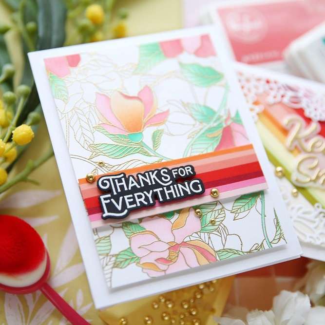 Pinkfresh - Magnolia Pattern Stamp