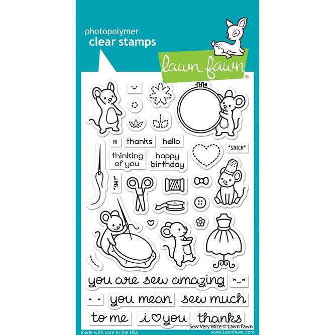 Lawn Fawn - Sew Very Mice Stamp