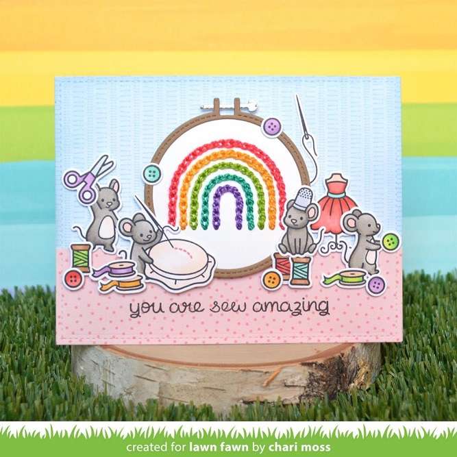 Lawn Fawn - Sew Very Mice Stamp