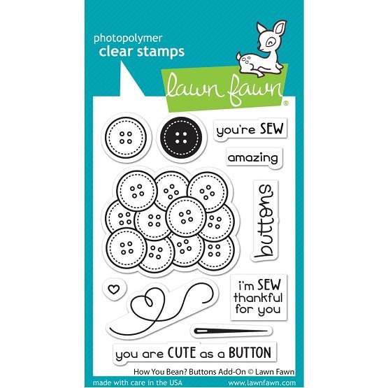Lawn Fawn - How You Bean? Buttons Add-On Stamp