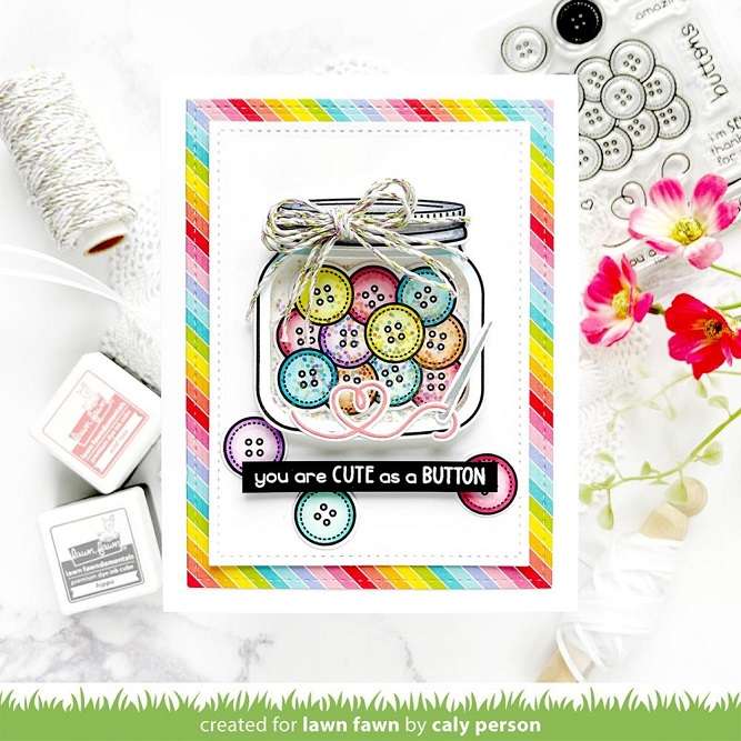 Lawn Fawn - How You Bean? Buttons Add-On Stamp
