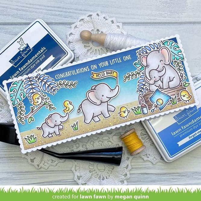 Lawn Fawn - Elephant Parade Stamp