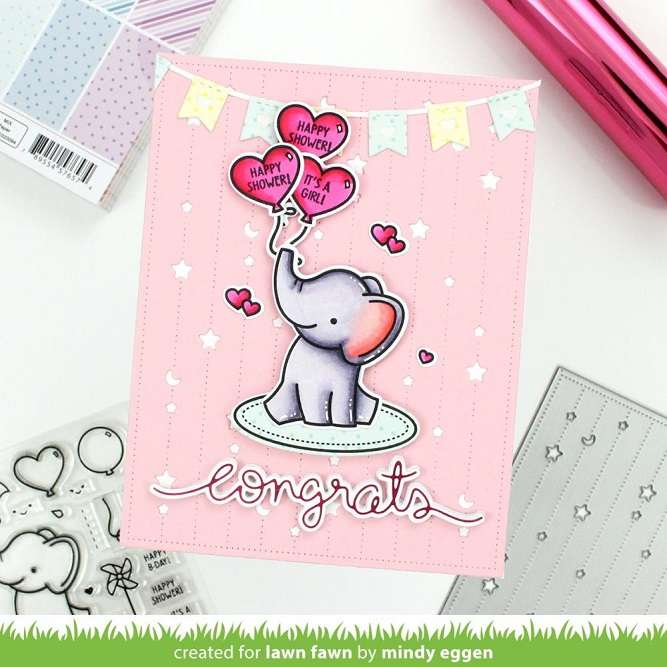 Lawn Fawn - Elephant Parade Stamp