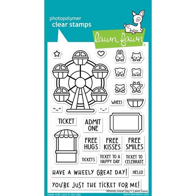 Lawn Fawn - Wheely Great Day Stamp